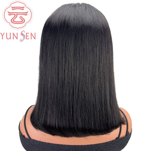 Peluca de Cabello Humano 100% con Frente de Encaje |   Estilo Popular Europeo y Americano - Product Image 4