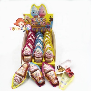 Fabricants de bonbons OEM - Chocolat en forme de crème glacée sucrée avec confiture et biscuits - Chocolat avec surprise pour enfants - Vente en gros - Product Image 1