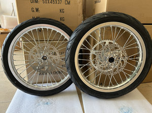ล้อจักรยานเสือภูเขาไฟฟ้าสีเงิน surron Light Bee x LBX Sprocket 17" - Product Image 6
