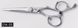 014-55BK 전문 헤어 커팅 가위 블랙 컬러 풀 한 스타일리스트 뷰티 살롱 헤어 가위 CNC YONGHE - Product Image 5