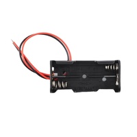 Boîtier de piles AAA Support de piles AAA avec fils 2/3/4 fente 2xAAA 3xAAA 4xAAA 1.5V Conteneur en plastique noir