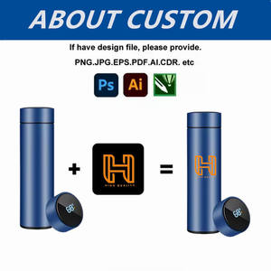 Bouteille d'eau intelligente en acier inoxydable de 500 ml, étanche, avec infuseur, LED, isotherme, gourde sous vide, thermos - Product Image 6