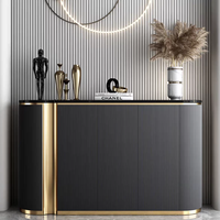 Mueble de Consola de Estilo Italiano de Lujo Ligero, Cajonera, Aparador Moderno y Sencillo, Mueble para Zapatos de Entrada para Salón/Sala de Estar