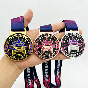 Médaille de marathon en métal gravée personnalisée, souvenirs d'anniversaire, cadeaux DIY, prix de gros, pour la lutte mondiale des poids lourds - Product Image 5