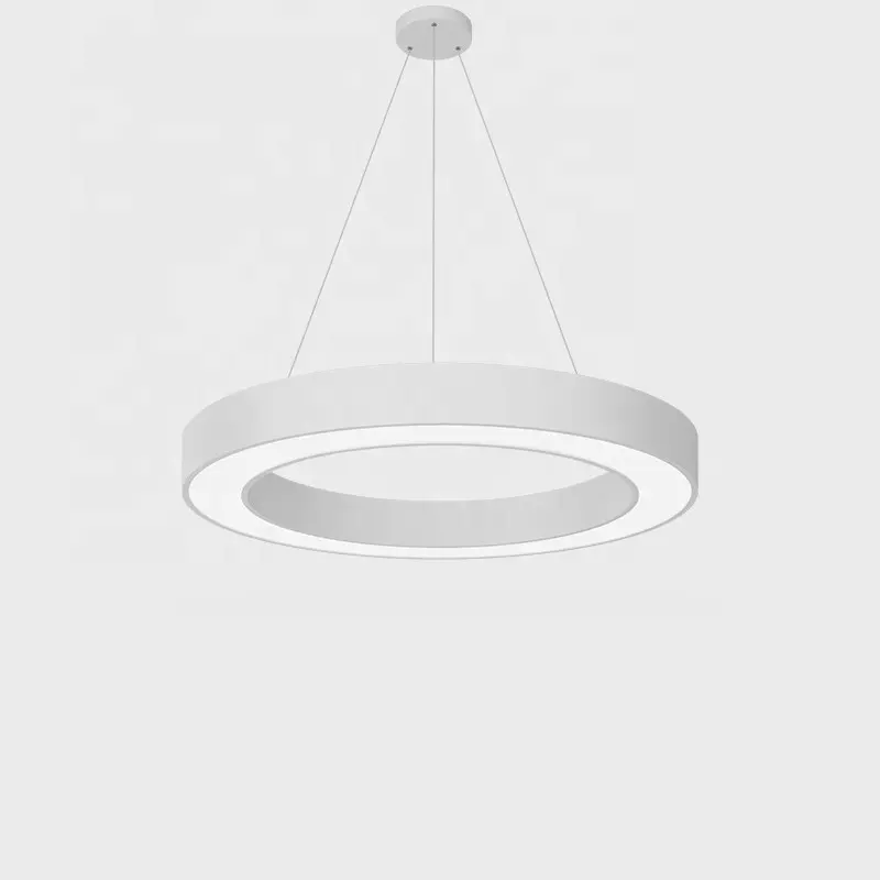 Morden 6063 Led in alluminio profilo Led rotondo lampadario cerchio luce pendente anello curvo lineare plafoniera