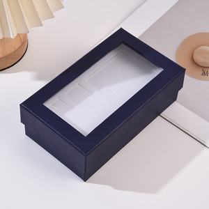 Coffret <span class=keywords><strong>Cadeau</strong></span> Rigide en Carton <span class=keywords><strong>pour</strong></span> Montre, Bracelet et Collier avec Fenêtre Transparente – Idéal <span class=keywords><strong>pour</strong></span> <span class=keywords><strong>Anniversaire</strong></span>, Portable - Product Image 5