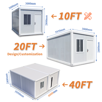 Puerto Rico Allemagne Maison Conteneur Préfabriquée | 10ft 20ft Cadre en Acier Modulaire