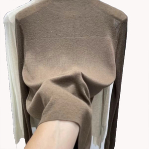 Pull en laine douce élégant de haute qualité à col montant orné de strass pour femmes Automne Hiver Nouvelle arrivée Mode - Product Image 4