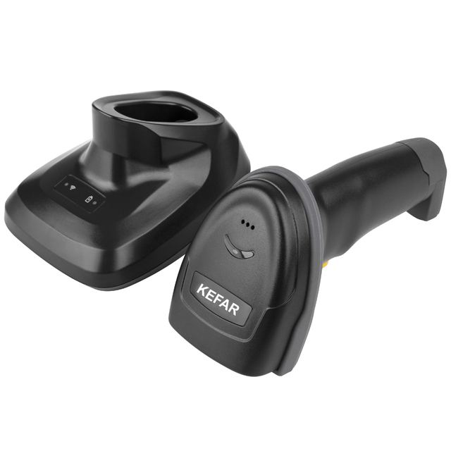 KEFAR Factory Direct A66DZ High Speed 2D Wireless Blue Tooth Usb Handheld Barcode Scanner With Cradle