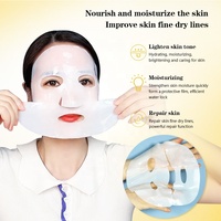 Masque facial en hydrogel jaune ODM à marque privée, hydratation intense de nuit, raffermissant, effet peau de verre coréenne, végétalien, rétinol, vitamine C, OEM