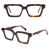 Lunettes de Prescription en acétate carré de luxe montures optiques 2024 plus récent fabrique des lunettes avec logo personnalisé femmes hommes