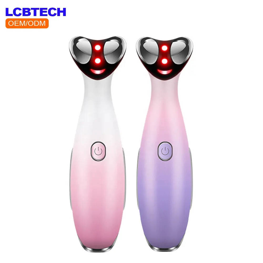 Electric Eye Massager Eye Beauty Devices Blue Red Light Eye Care Pen Dark Circle Puffiness Removal Wrinkle