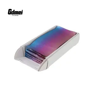 GDMEI Custom Wholesale Print Pre Cut Hair Coloring Foils 500 Sheets 5x10.75 Inch Pop Up Hair Foil For Hairdressing