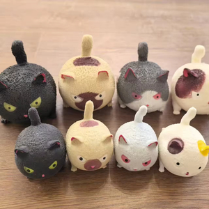 Jouets pour enfants très demandés : Jouets anti-stress, chats en colère à presser pour déverser la colère, chats doux et mignons, jouets promotionnels - Product Image 2