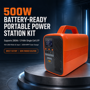 Kit Station d'Énergie Portable 500W, Châssis de Générateur Solaire Prêt à l'emploi, Compatible avec Cellules LiFePO4 314Ah 280Ah, DIY ESS - Product Image 1