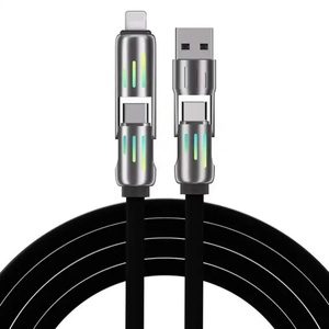 Câble de données IMEX Hot 240W 4-en-1 à charge ultra-rapide USB Type C en silicone liquide et alliage d'aluminium pour iPhone 17, Huawei, Samsung, Xiaomi - Product Image 3