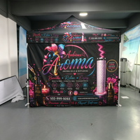 Tente portable en aluminium imperméable et coupe-vent sur mesure 10x10ft 10x15ft 10x20ft pour la promotion publicitaire des marques d'usine (vente en gros)
