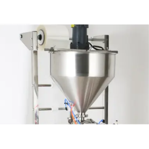 Machine à emballer pneumatique verticale de remplissage quantitatif de sauce de pâte de cachetage à 3 côtés pour la crème de miel de ketchup vente chaude durable - Product Image 1