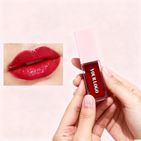 Tinte Labial con Brillo de Agua de Marca Privada, Estilo Coreano, Brillo Intenso, Hidratante, Aceite Labial con Efecto Cristal, Larga Duración, Resistente al Agua, Logotipo Personalizado