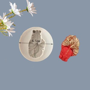 Goldfish And Koi Fish Fondant Silicone Molds Round <b>Cake</b> <b>Decorating</b> <b>Supplies</b> For Birthday <b>Cakes</b> - Product Image 3