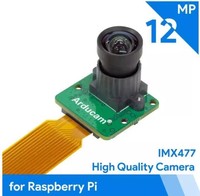 Caméra miniature de haute qualité Arducam 12MP IMX477 pour Raspberry Pi, fournie par l'usine