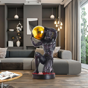 Moderne Anime Gym Sportif Hercules Statue Résine Sculpture De Noël Peint À La Main Art Collection - Product Image 1