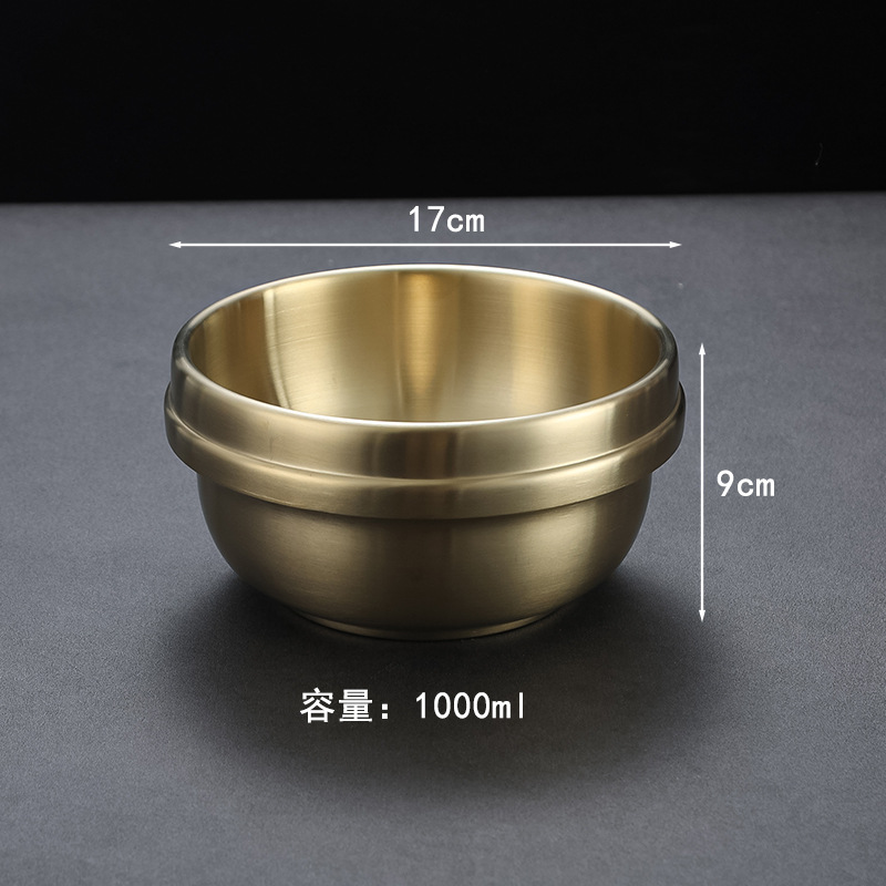 Soybean paste soup bowl (gold)