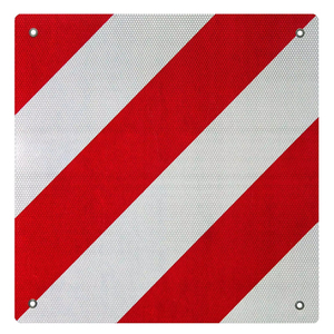 <span class=keywords><strong>Plaque</strong></span> d'avertissement arrière en aluminium pour porte-vélos Espagne Portugal utilisant des panneaux d'avertissement réfléchissants approuvés V20 - Product Image 5