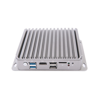 Harga Murah Win 10 11 Server tertanam Linux Router 4 Dual Lan X86 Intel Celeron J4125 J4105 industri tanpa kipas Pc Mini