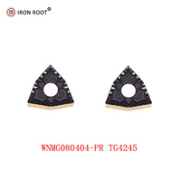 Alat Pemotong Logam CNC Lathe, Sisipan Karbida untuk WNMG080404/08/12-TM/PR/43/GT/PK/PMK TG4245