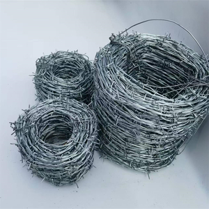 Fil de fer <span class=keywords><strong>barbelé</strong></span> de sécurité galvanisé et recouvert de PVC, 500 mètres, 1,9 mm, 2 brins d'acier, pour clôture de ferme antivol - Product Image 1