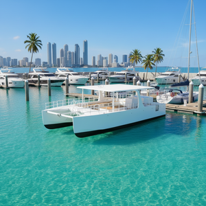 Catamarán de Aluminio de 12 <span class=keywords><strong>Metros</strong></span> con Certificación CE, Diseñado para Recorridos Turísticos Costeros y Lacustres - Product Image 1