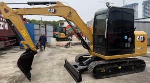 Excavadora de cadenas usada de Japón 306E2, 6 toneladas, motor original, caja de cambios, cojinete, bomba de engranajes, PLC, EPA, CE, equipo de construcción - Product Image 2