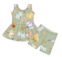 Ensemble de vêtements pour bébé fille Babylovey, short de vélo imprimé papillon, 2 pièces, pantalon, tenue de sport, course à pied, yoga pour enfant et adolescent