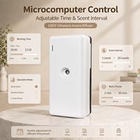 Difusor de Aromas Portátil Compacto Koeazy con Atomización Nano, Sin Agua, Intervalo de Aromatización Ajustable, 100CF, Ultrasónico, para Hogar y Hotel