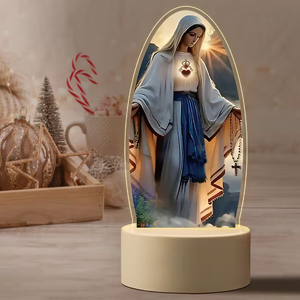 Luz Nocturna LED 3D con Ilusión Óptica, Diseño de la Virgen María, Decoración para el Hogar, Regalo, Venta al Por Mayor - Product Image 2