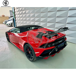 Nouvel aileron arrière en carbone sec brillant à tissage sergé pour Lamborghini Huracan EVO, mise à niveau vers le kit carrosserie style STO, aileron arrière - Product Image 5
