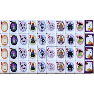 Jeu de tuiles de mahjong personnalisées pour Halloween, 160 pièces, jeu de mahjong américain, mahjong portable, jeu de mahjong universel - Product Image 4