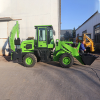 Gratis ongkos kirim!! Cina 4x4 roda Drive loader mini loader backhoe loader untuk dijual dengan salju sekop sebagainya