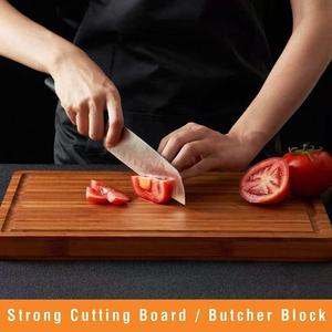 Ensemble de planches à découper en bambou double face avec rainure <span class=keywords><strong>pour</strong></span> les jus, planche de service <span class=keywords><strong>pour</strong></span> la viande, les légumes, le <span class=keywords><strong>fromage</strong></span>, <span class=keywords><strong>pour</strong></span> <span class=keywords><strong>Noël</strong></span> - Product Image 5