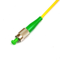 Kabel Patch Cord Fiber Optik FC-LC APC Male-Male Simplex SM Single Mode 9/125 untuk Fiber to the Home (FTTH) 3.0mm Konektor Kuning