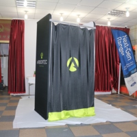 Rideaux en tissu pliables combinés, modernes, pour les magasins de détail intérieurs, les magasins de vêtements, les cabines d'essayage portables