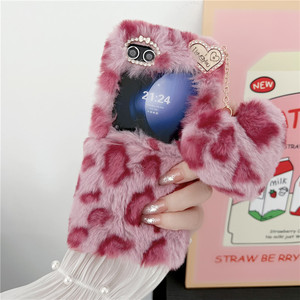 <span class=keywords><strong>เคส</strong></span>หรูหราพร้อมจี้รูปหัวใจเสือดาวอบอุ่นสำหรับ Samsung Galaxy Z <span class=keywords><strong>Flip</strong></span> 5G 5 3 <span class=keywords><strong>4</strong></span> Flip4 ZFlip5ฝาหลังกันกระแทก - Product Image 4