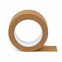 Ruban adhésif d'emballage en papier kraft brun en gros, 2 pouces x 55 yards, 7 mil, haute résistance, auto-adhésif pour scellage de cartons