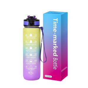 Botella de Agua Deportiva Portátil de Tritán de 32 oz con Logotipo Personalizado, con Tapa y Pajita - Product Image 1