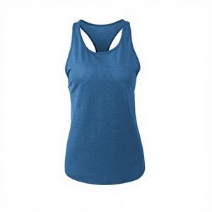 Débardeur de sport pour femme en jersey respirant, à séchage rapide, écologique, pour la salle de sport, la remise en forme, couleurs personnalisables, style streetwear avant - Product Image 1