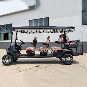 Version améliorée de voiturette de golf électrique tout-terrain surélevée avec grande batterie au lithium et longue autonomie pour les activités de chasse en extérieur - Product Image 4