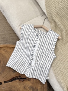 En stock, <span class=keywords><strong>gilet</strong></span> pour enfants, imprimé à carreaux, imprimé éléphant, doublure en coton et soie à double couche, veste sans manches pour garçons et filles, prêt à être expédié, vente en gros - Product Image 3