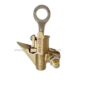 C1520LD Bronze Hot Line Clamp com corpo C95600, 304SS Tap Eye Bolt, Tap Conductor 0, 128-0, 4, Run Conductor 0, 128-0, 414