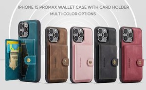 สําหรับ<span class=keywords><strong>Iphone</strong></span> 15 Pro Maxกระเป๋าสตางค์หนังสําหรับ<span class=keywords><strong>Iphone</strong></span> 15 Pro <span class=keywords><strong>14</strong></span> Plus <span class=keywords><strong>14</strong></span> Pro Max 12 13 11 Kickstandหนัง - Product Image 2